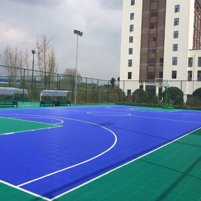 Giá tốt Đường sàn thể thao bằng gạch PP bền và nhẹ 15mm trực tuyến