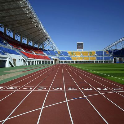 Giá tốt Độ bền Đường chạy thể thao bề mặt mịn 6Mm 400M Chiều dài Kháng mờ Màu tùy chỉnh trực tuyến