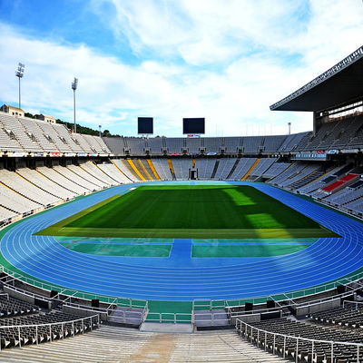 Giá tốt EPDM SBR Athletic Synthetic Track Sandwich System With IAAF Approved trực tuyến