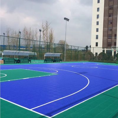 Giá tốt Sàn thể thao đan xen PP bền, Gạch sân thể thao ngoài trời chống trầy xước trực tuyến