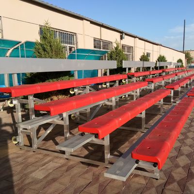 Giá tốt Sân vận động di động Chất tẩy trắng kim loại ngoài trời Vật liệu nhôm có ghế nhựa trực tuyến
