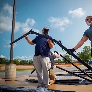 Gạch bảo vệ cỏ sự kiện di động với màu xám Màu đen ODM