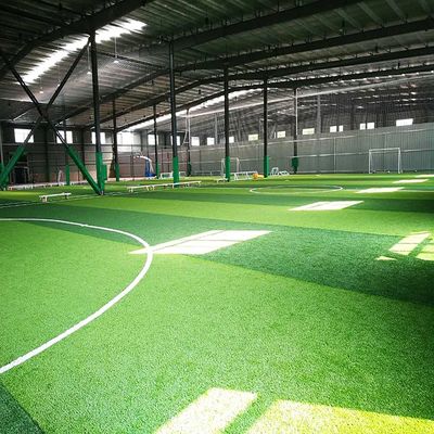 Xanh và tùy chỉnh cỏ nhân tạo PE PP Xây dựng cho vẻ ngoài tuyệt đẹp