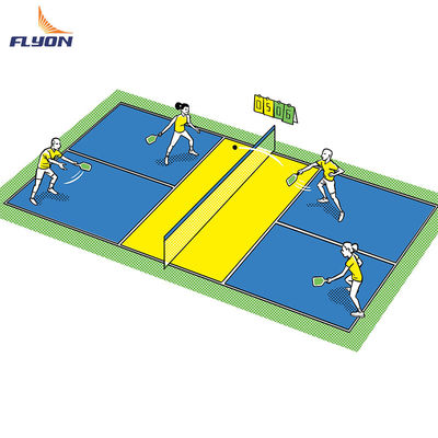 Giá tốt Chế độ chống lão hóa Đồ chơi Pickleball sân chơi sàn tùy chọn kích thước của 44 * 20ft hoặc 60 * 30ft trực tuyến
