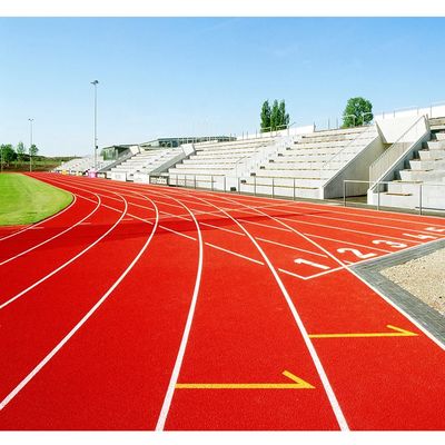 Giá tốt Đường chạy đường dài bề mặt cao su 8M X 400M Mờ dần và chống tia UV Đường trượt mịn trực tuyến