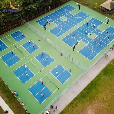 Giá tốt 3mm Crystal Sand Acrylic Lớp phủ cuộn cài đặt Pickleball Court Mat trực tuyến