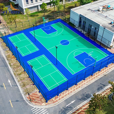 Giá tốt Dễ dàng Dọn dẹp sàn thể thao polyurethane trong nhà ngoài trời sàn thể thao mô-đun trực tuyến