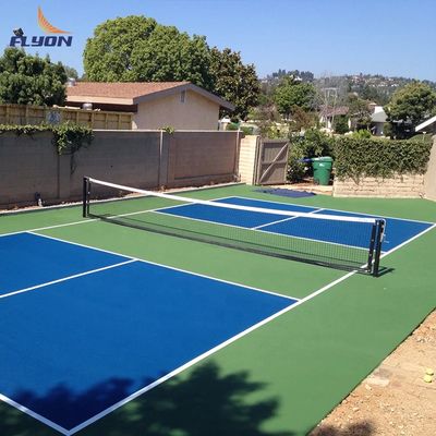 6.56 * 32.81ft Pickleball Court Mat với 215.23 Sqft Roll Size 2-3 mm Thickness 2 mm PVC Base Layer