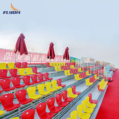 Giá tốt EN 12727 Compliant Aluminum Bleachers with BS 5852 Fire Resistance and 5 Years Warranty for Outdoor Stadium Seating trực tuyến
