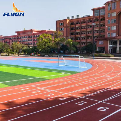 EPDM Full Pour Running Track với 5 năm bảo hành bề mặt đơn chất liền mạch và hấp thụ tác động tiên tiến