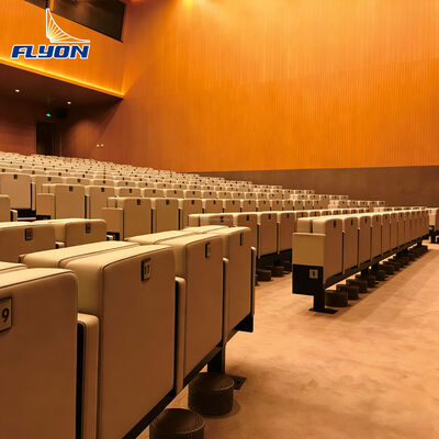 Giá tốt Ghế rạp chiếu phim gấp với chỗ dựa cánh tay điều chỉnh và da chất lượng cao cho phòng nghe và rạp chiếu phim trực tuyến
