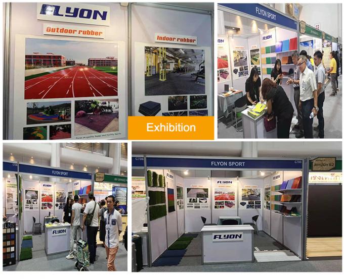 Thảm lót sàn cao su sân chơi dễ lắp đặt và gạch lát xương cá bền 9