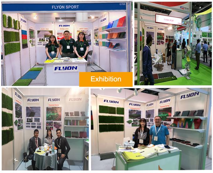 Thảm lót sàn cao su sân chơi dễ lắp đặt và gạch lát xương cá bền 10