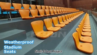 Chỗ ngồi sân vận động nhựa bền Shell-E chịu được thời tiết
